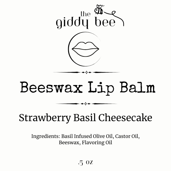 Handmade beeswax lip balm in a reusable tin, crafted with natural ingredients including herb-infused oil, castor oil, and pure beeswax for deep hydration and nourishment.