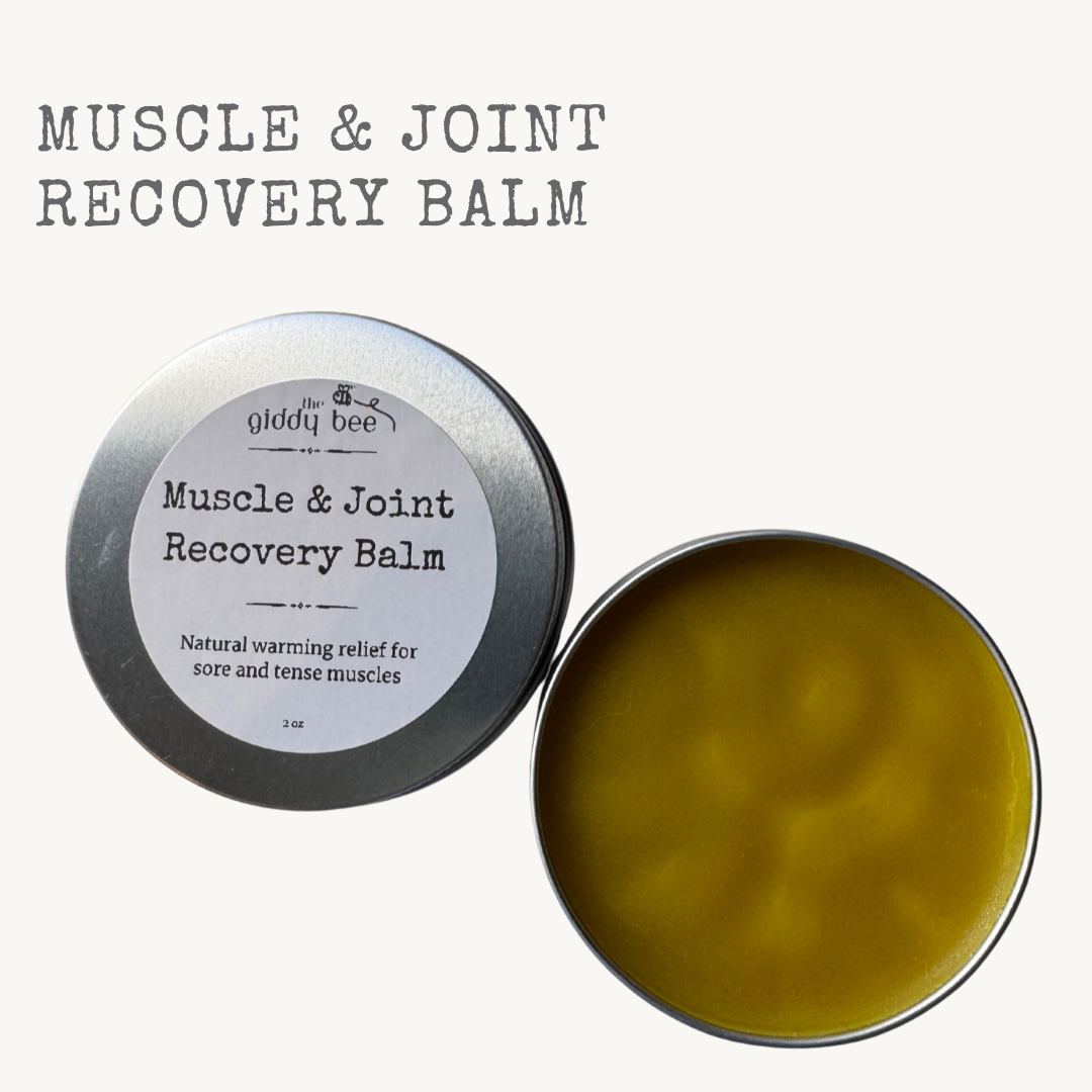 Muscle & Joint Recovery Balm – The Giddy Bee Muscle & Joint Recovery Balm – The Giddy Bee