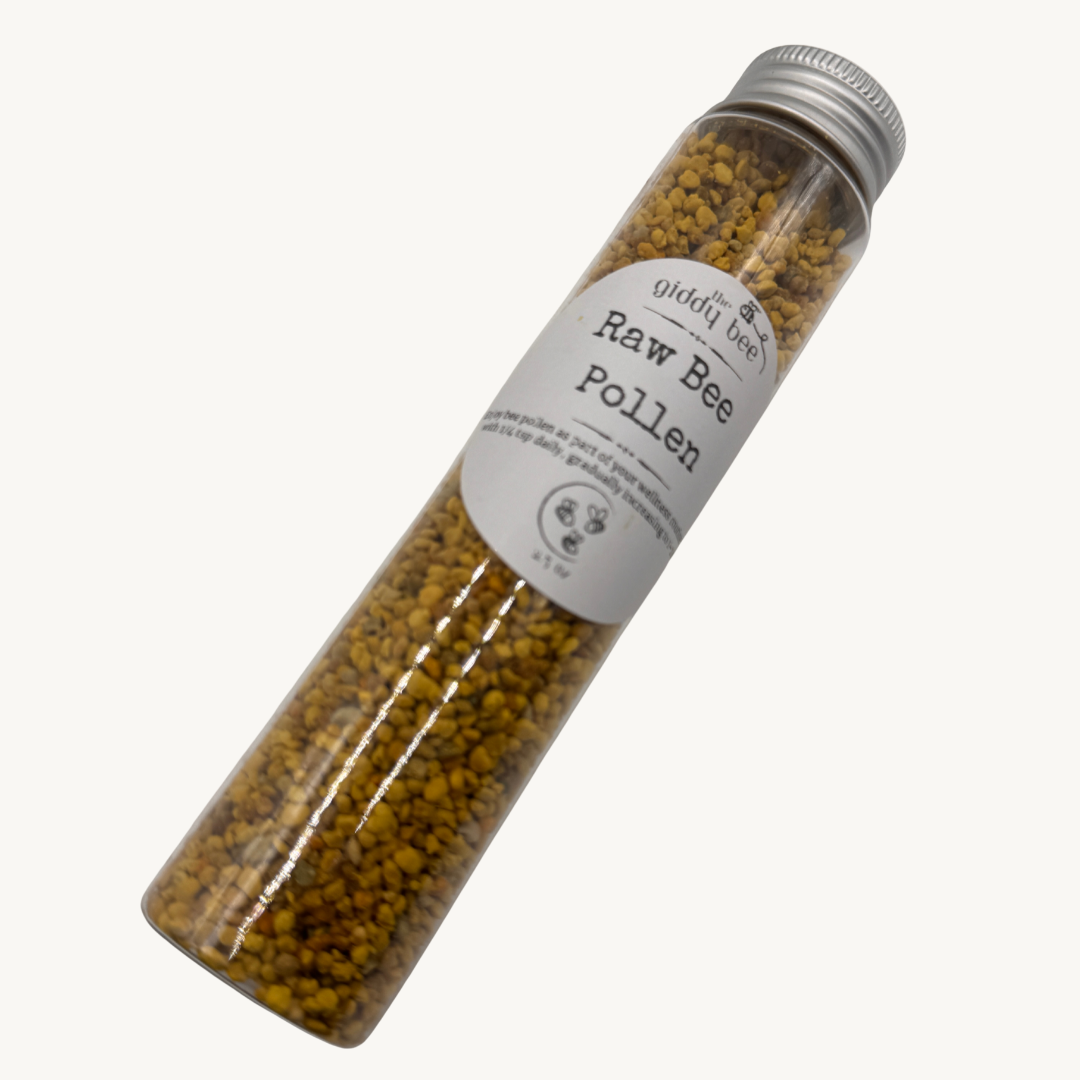 tube of dried bee pollen