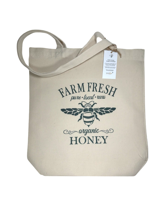 Farm Fresh Honey Canvas Tote