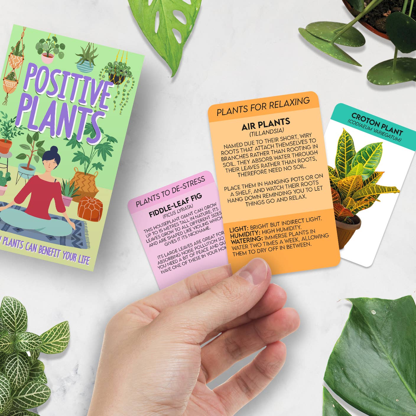 Positive Plants Wellness Cards