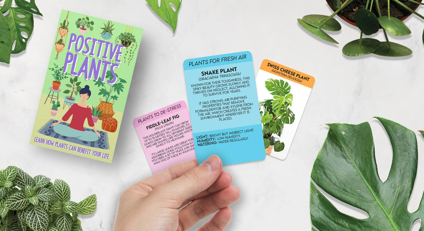 Positive Plants Wellness Cards