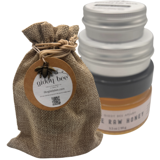 Gift Set with Reusable burlap pouch from The Giddy Bee