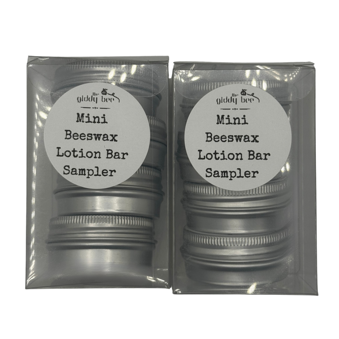 Boxed set of assorted mini beeswax lotion bars