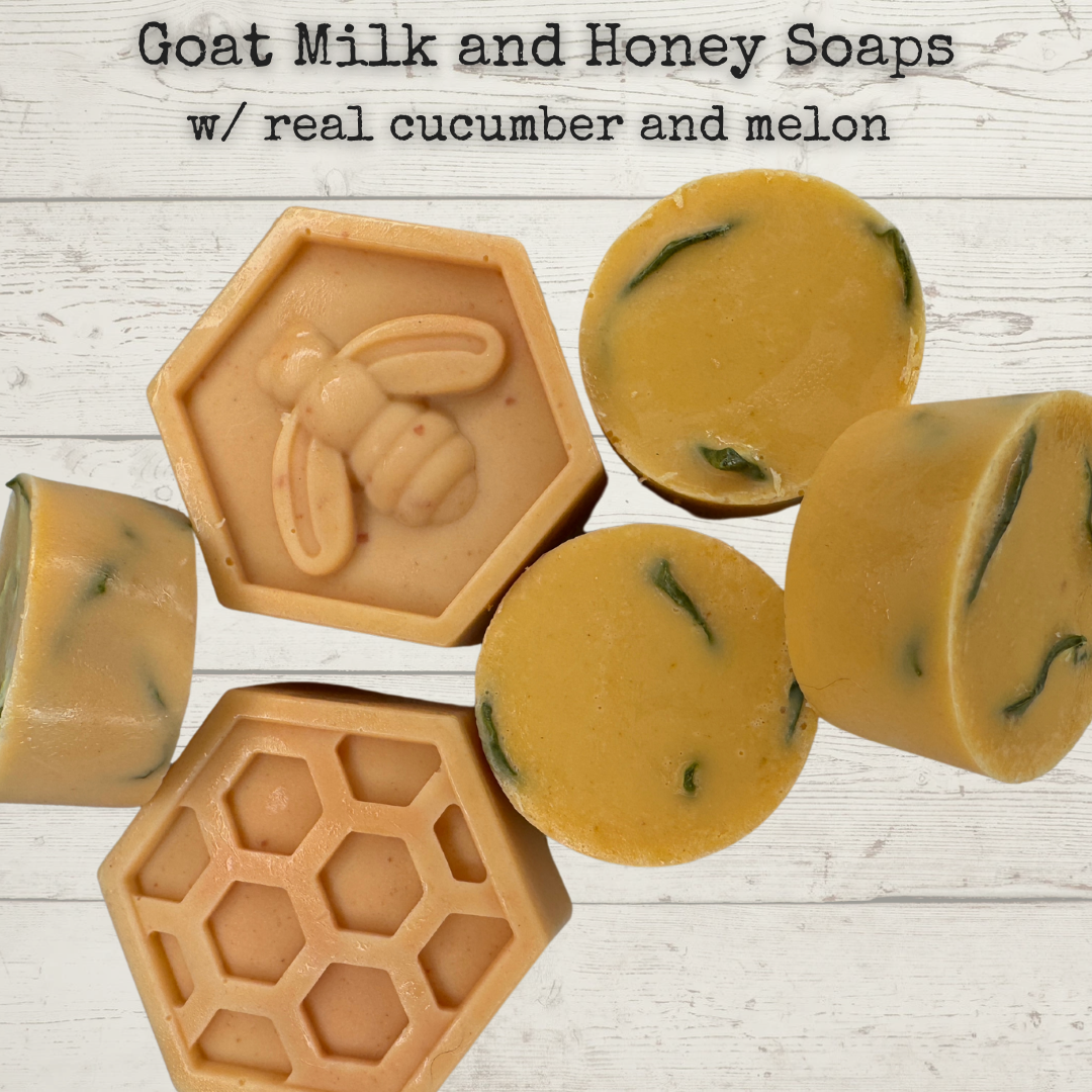 Goat Milk and Honey Soap - Small Bee Hex