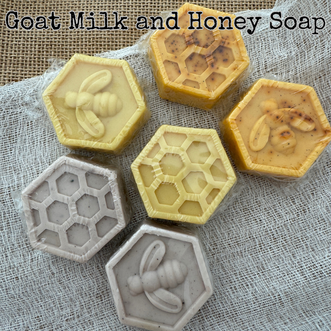 Goat Milk and Honey Soap - Small Bee Hex