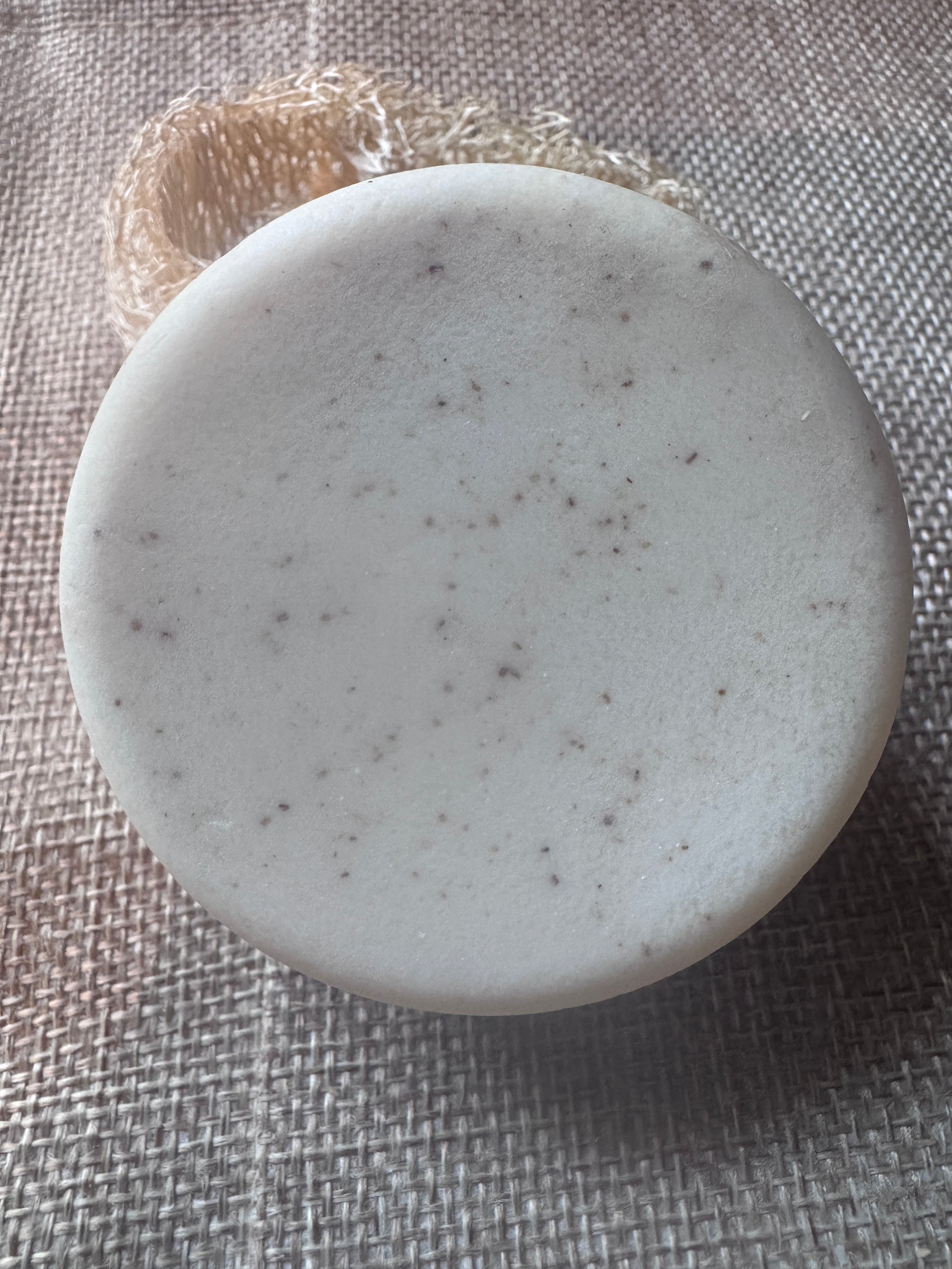 goat milk soap with loofah
