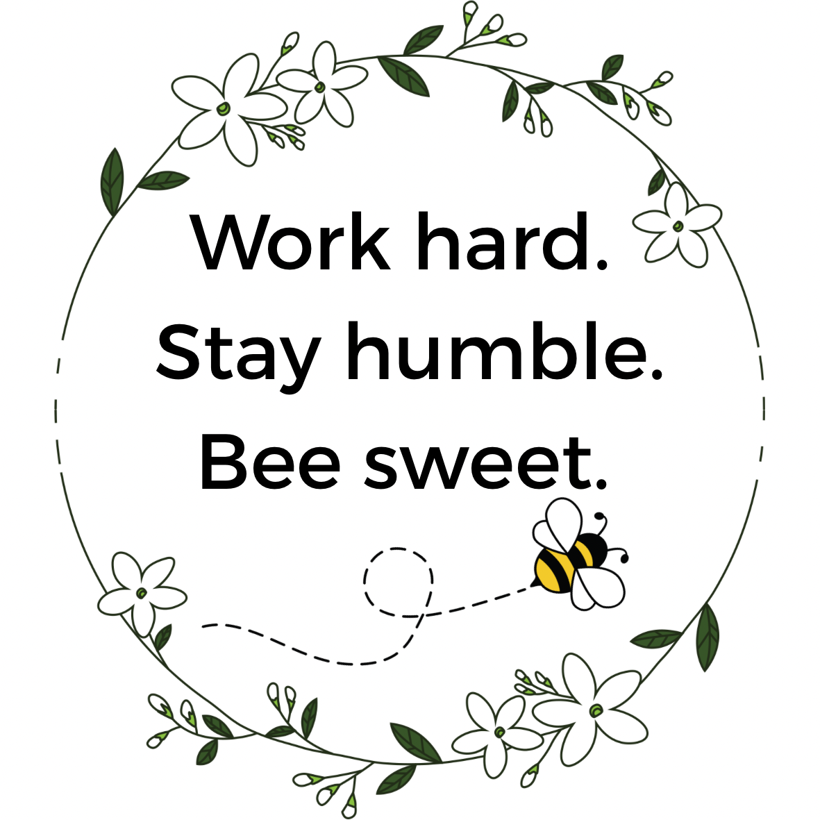 Bee Supportive: Vinyl Bee Stickers