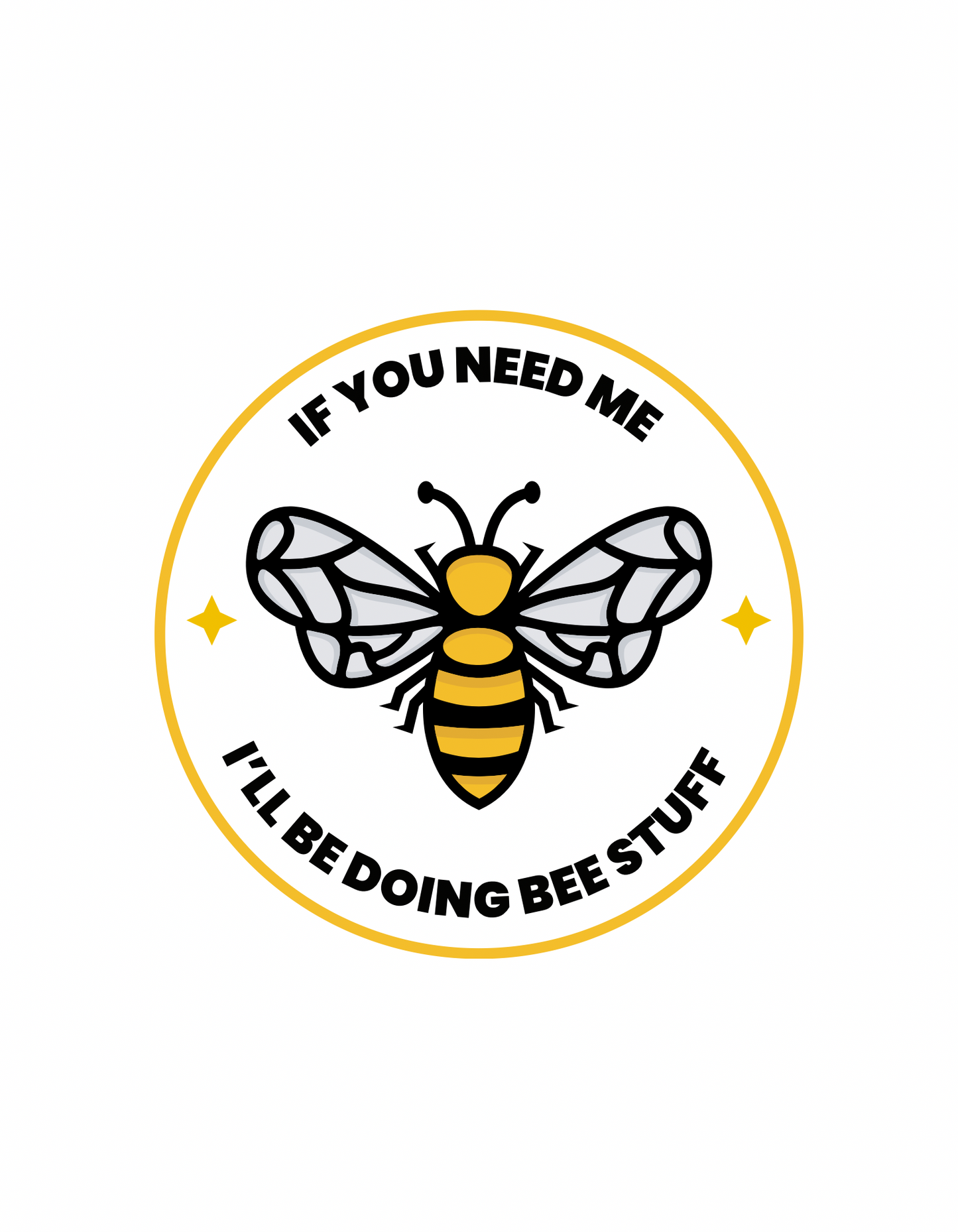 Bee Supportive: Vinyl Bee Stickers