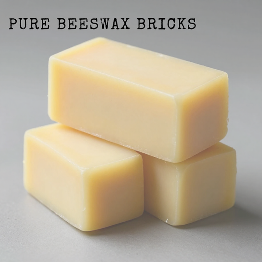 Hand-poured pure beeswax bricks in easy-to-use sizes, made from the same clean beeswax used in The Giddy Bee’s soaps, balms, and body care products. Ideal for candles, lip balms, sewing, wood polish, and DIY projects.