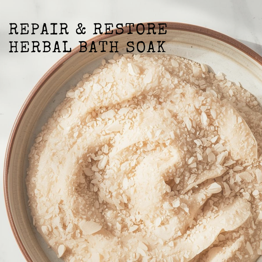 Herbal Oat bath soak for repair and restore